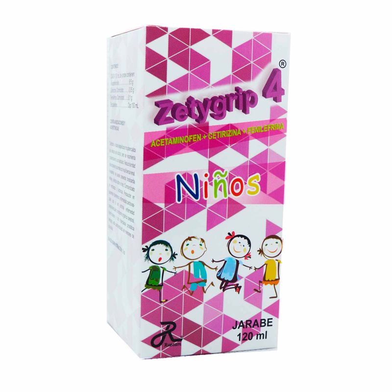 Zetygrip-4 Jarabe Niños Frasco X 120 Ml Ruecam