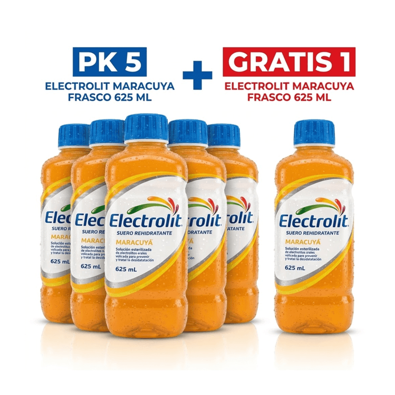 Oferta 5+1 Electrolit Suero Oral Maracuyá x 625