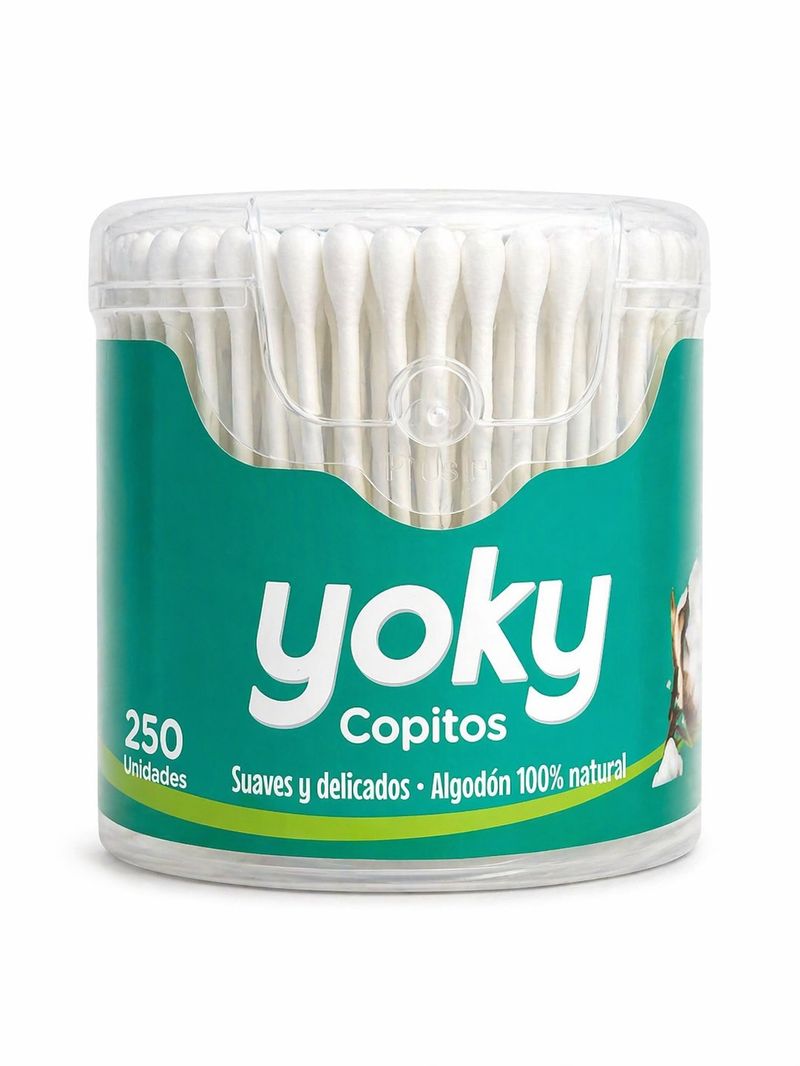 Copitos Algodón Yoky Biodegradables Tarro x 250
