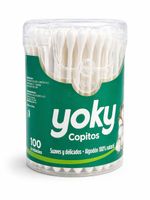 Copitos Algodón Yoky Biodegradables Tarro x 100