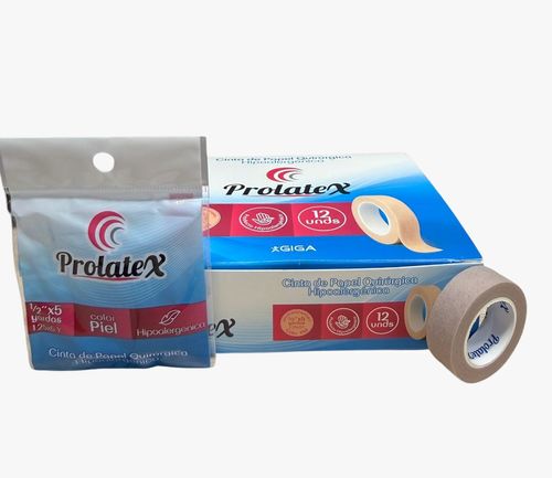 Cinta Médica Micropore Prolatex Color Piel 1/2 in x 5 yd Rollo x 1 Unidad