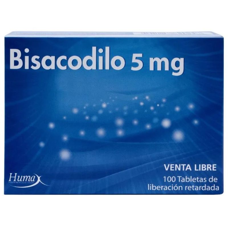 Oferta 1+1 Humax Bisacodilo 5 mg x 100 Tabletas