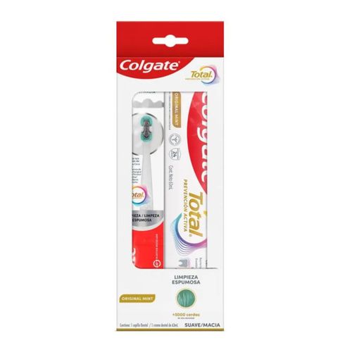 Kit Cepillo Dental Colgate 360 + Crema Dental Total Original 63ml