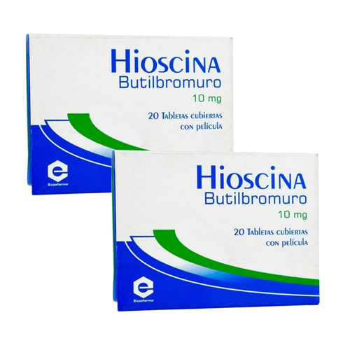 Oferta 1+1 N-Butil Bromuro de Hioscina 10 mg Caja x 20 Tabletas Expo