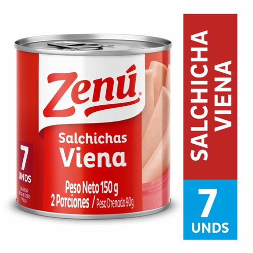 Salchichas Viena Zenú Lata X 150 Gr Nutresa