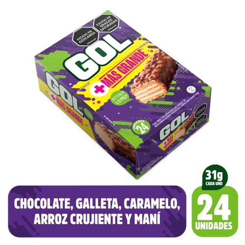 Chocolatina Gol - Caja x 24 Unidades Total 744g