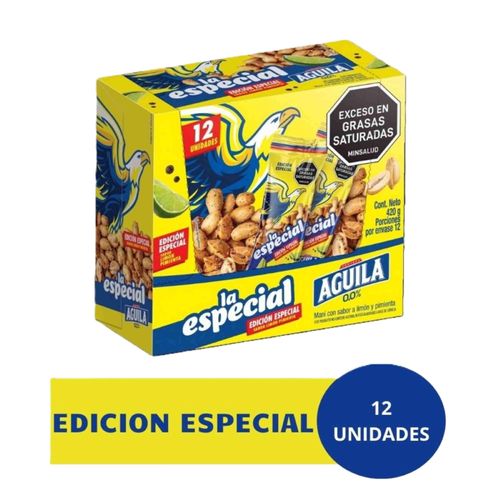 Maní Con Sal La Especial Águila Tarro x 35 g Caja x 12 Unidades