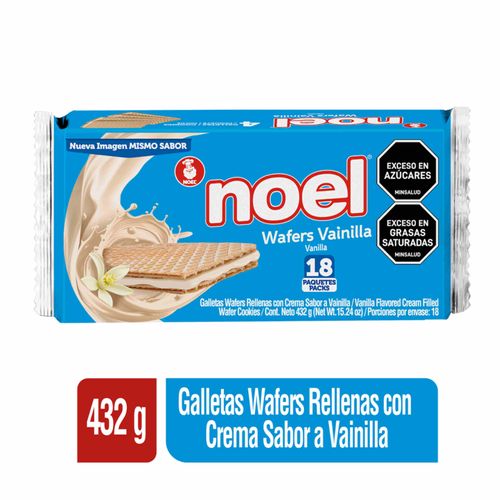 Galletas Wafer Noel Vainilla Bolsa X 18 Unidades Nutresa