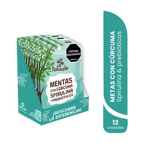 Caramelos Menta Naturela Sin Azúcar x 12.5 g