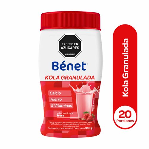 Kola Granulada Benet Fresa - Tarro 300g