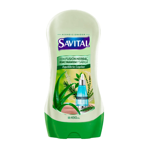 Acondicionador Capilar Savital Fusión Herbal Frasco x 490 ml