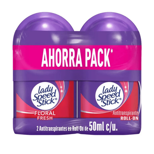 Desodorante Lady Speed Stick Flores Fresh Roll-On X 50 Ml 2 Unds Precio Especial Colgate