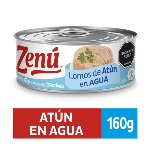 Lomo Atún Zenú Agua Lata X 160 Gr Nutresa