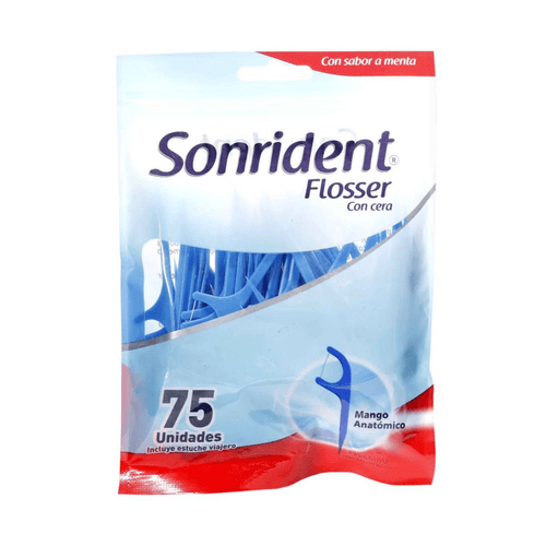 Hilo Dental Flosser Sonrident Paquete X 75 Unidades