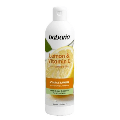 Shampoo Babaria Limón y Vitamina C Frasco x 380 ml