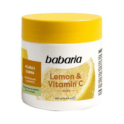 Mascarilla Capilar Babaria Limón y Vitamina C Frasco x 400 ml