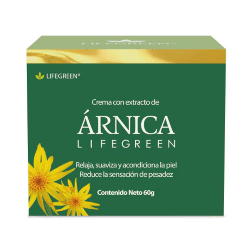 Crema Corporal y Muscular Lifegreen Árnica Pote x 60 g