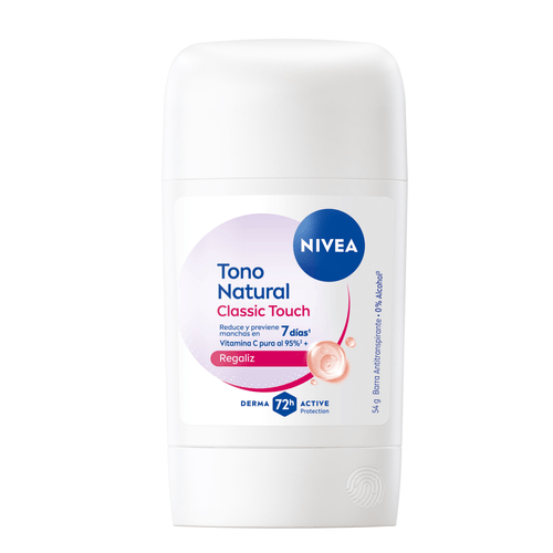 Desodorante en Barra Nivea Aclarado Natural Classic Touch Mujer x 50 g