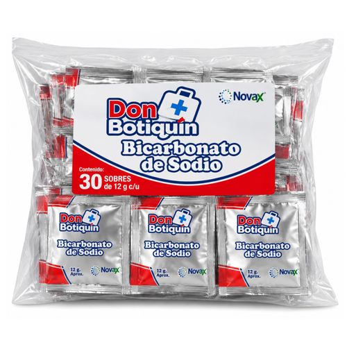 Bicarbonato de Sodio Don Botiquín - Paquete X 30 Sobres de 12 g