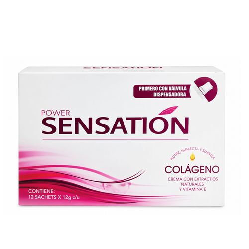 Crema De Manos Y Cuerpo Sensation Colágeno Caja X 12 Sachets Protezzione