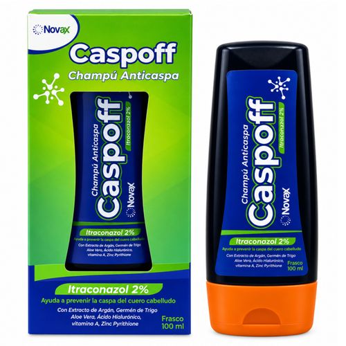 Shampoo Caspoff Anticaspa Itraconazol 2% Frasco X 100 Ml-Novax