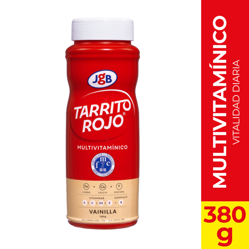 Tarrito Rojo Jgb Vainilla Super Contenido Al 380 Gr