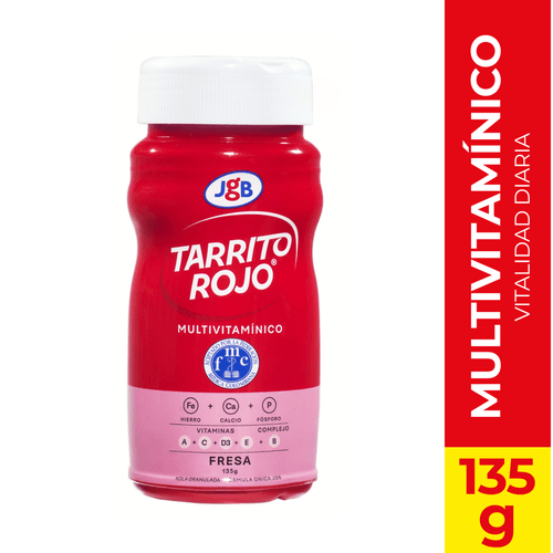 Tarrito Rojo Jgb Fresa 135 Gr