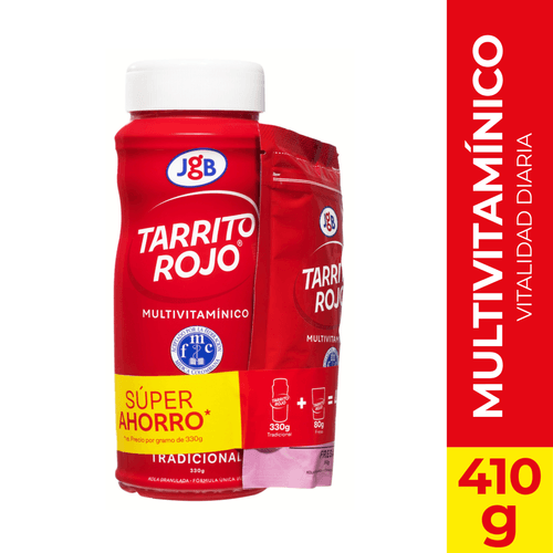 Tarrito Rojo Jgb Tradicional X 330 Gr Fresa 80 Precio Especial