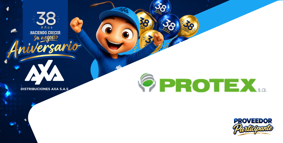 Descuentos de Protex en el Aniversario 38 de Distribuciones AXA